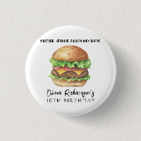 Watercolor Burger Feest Verjaardag