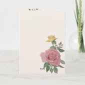 Watercolor Burgundy Country Roses Cream (Achterkant)