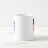 Watercolor Butterfly Red Admiral Personalized Mug (Centre)