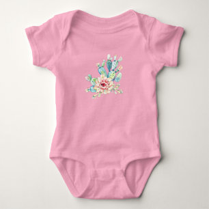 Watercolor Cacti Bloei Romper
