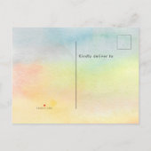 Watercolor Cacti Verhuizen Aankondigingskaart (Achterkant)