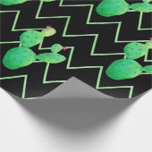 Watercolor Cactus Cadeaupapier (Hoek)