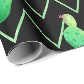 Watercolor Cactus Cadeaupapier (Rol Hoek)