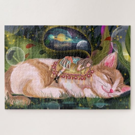 Watercolor Cat Jigsaw Puzzle (Horizontal)