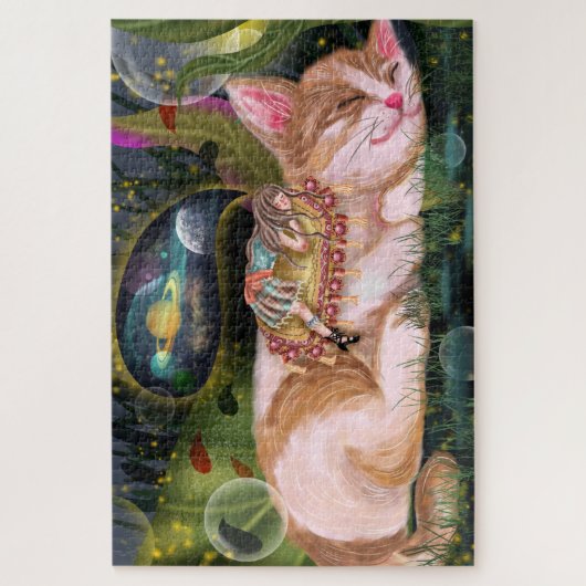 Watercolor Cat Jigsaw Puzzle (Vertical)