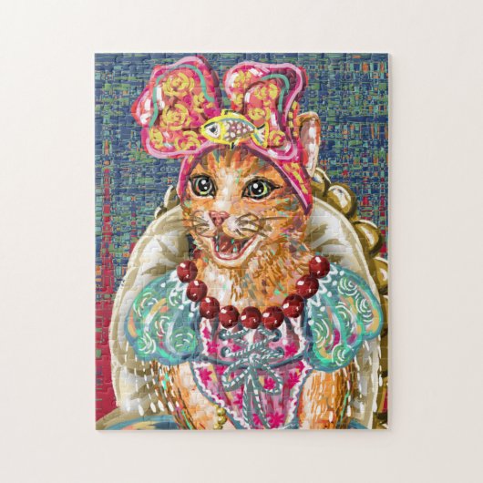 Watercolor Cat Jigsaw Puzzle (Vertical)