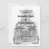 Watercolor Cathédrale Goth Wedding Invitations (Devant)