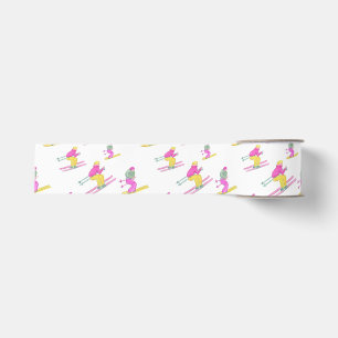 Watercolor Chic Ski Grosgrain Lint