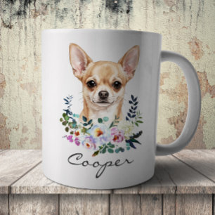 Watercolor Chihuahua Koffiemok
