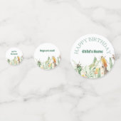 Watercolor Child's Bug Insect Birthday Confetti (Achterkanten)