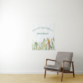 Watercolor Child's Bug Insect Birthday Wandkleed (In situ)