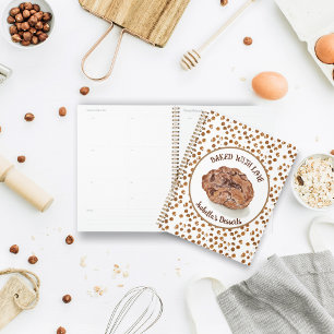 Watercolor Chocolate Chip Koekjes Gebakken Met Lie Planner