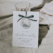Watercolor Christmas Party Invitation