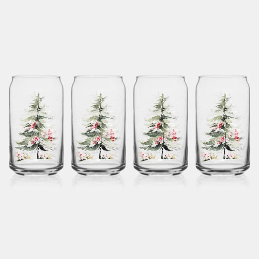 Watercolor Christmas Pine Trees (Dos)