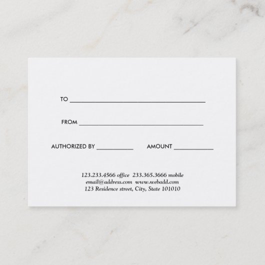 Watercolor Christmas Tree Snowman Certificat cadea (Dos)