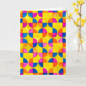 Watercolor Circles ¡Feliz cumpleaños! Bday Card Kaart (Gele Bloem)