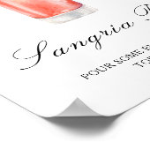 Watercolor citrus cocktail - sangria bar poster (Hoek)