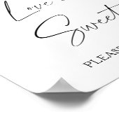 Watercolor citrus - liefde is zoet neem een trakta poster (Hoek)