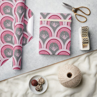 Watercolor Classic Pink Hand-drawn Cadeaupapier