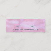 Watercolor Clothing Jewelry Price Size Hang Tag Mini Visitekaartje (Achterkant)