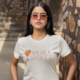 Watercolor Cocktail Aperol Spritz T-shirt