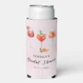 Watercolor Cocktailparty Bruidsfeest (Seltzer Voorkant)