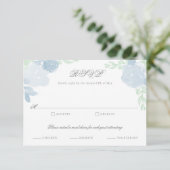 Watercolor Crest Botanical Floral Wedding RSVP (Debout devant)