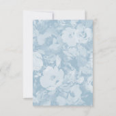 Watercolor Crest Botanical Floral Wedding RSVP (Dos)