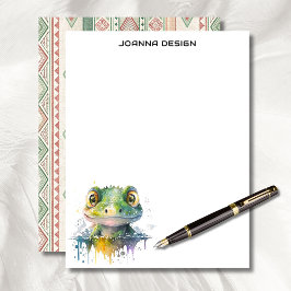 Watercolor Crocodile Luxury Business Stationery Briefhoofd