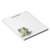Watercolor Crocodile Sophisticated Notepad Notitieblok (Schuin)