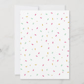 Watercolor Cupcake Invitation d'anniversaire (Dos)