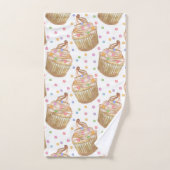 Watercolor cupcakes (Serviette à main)