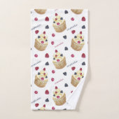 Watercolor cupcakes (Serviette à main)