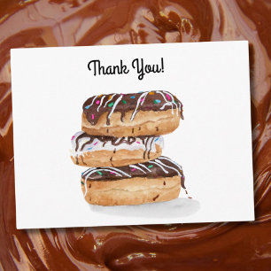 Watercolor Dank Je Donuts Briefkaart