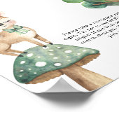 Watercolor Deer - Ne pas dire Poster bébé (Coin)