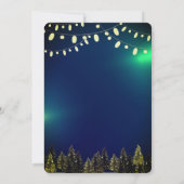 Watercolor dennenbomen winter,Lampen Kaart (Achterkant)