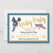 Watercolor Derby Horse Racing Party Invitation (Devant)