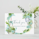 Watercolor Desert Cactus Succulents Mariages Merci (Debout devant)