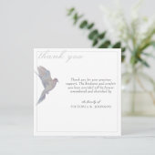 Watercolor deuil Carte de remerciements funéraire (Debout devant)