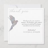 Watercolor deuil Carte de remerciements funéraire (Devant)