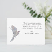 Watercolor deuil Carte de remerciements funéraire  (Debout devant)