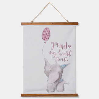 Watercolor Dieren voor de Babykamer Hangend Wandkleed