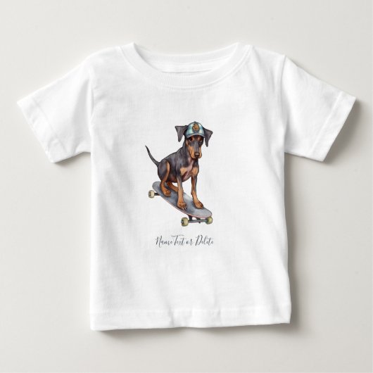 Watercolor Dobermann T-shirt (Voorkant)