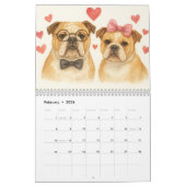 Watercolor Dog Calendar Kalender (Feb 2026)