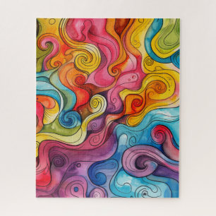 Watercolor Doodle Puzzel