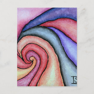 Watercolor Draaikolk Briefkaart