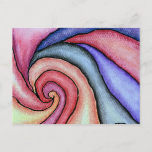Watercolor Draaikolk Briefkaart
