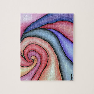 Watercolor Draaikolk Legpuzzel