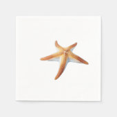 Watercolor Drawing of Starfish Servet (Voorkant)