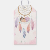 watercolor dromenvanger babyshower cadeaulabel (Achterkant)